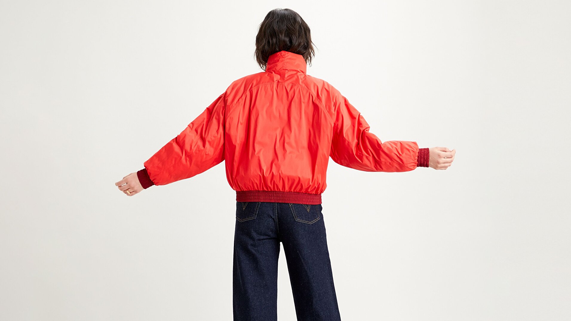 Lydia Reversible Puffer Poppy Kırmızı Kadın Puffer Ceket
