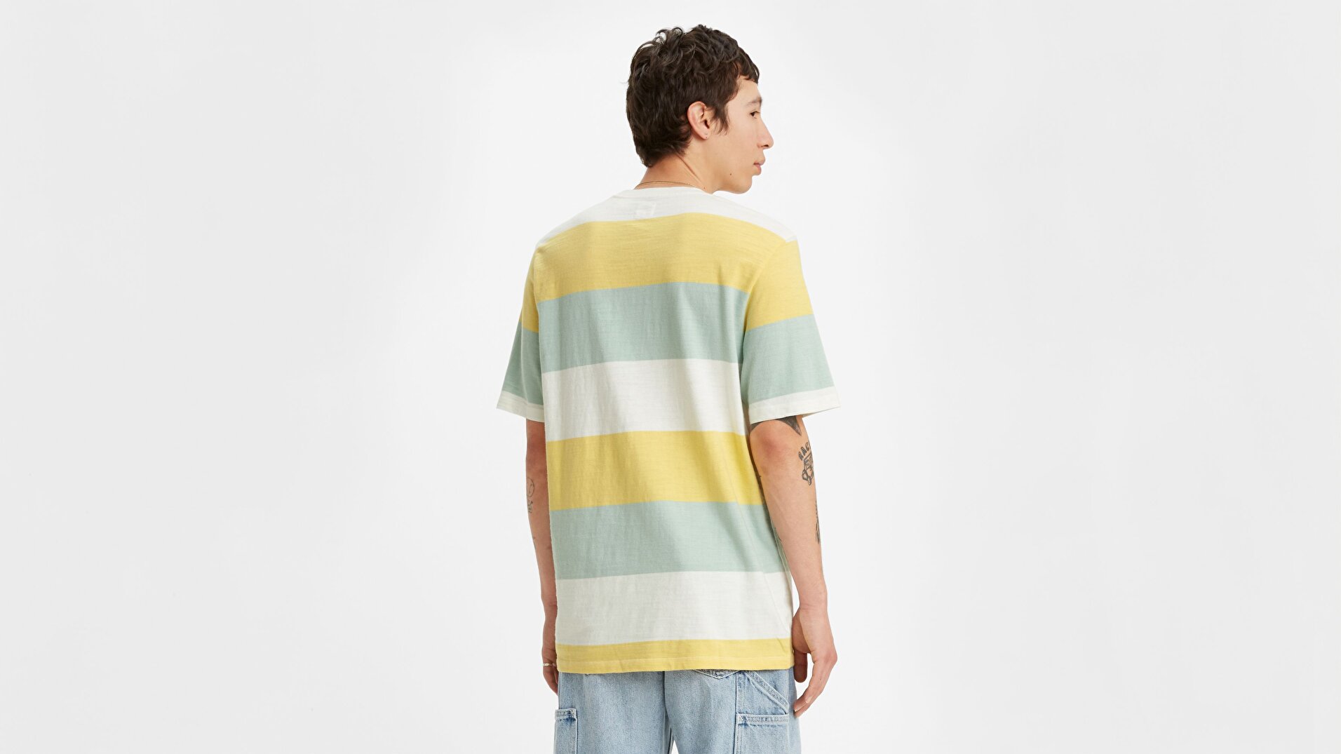 Ss Sunset Pocket Tee '20 Rugby Stripe Turuncu Erkek Tişört