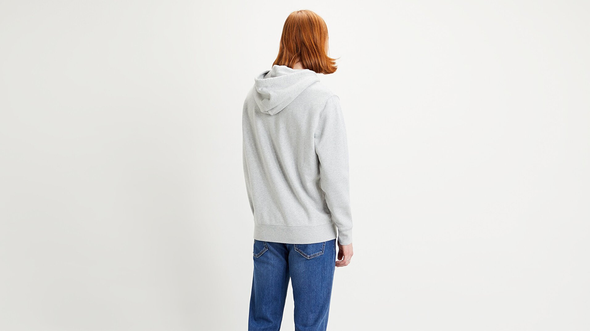 New Original Hoodie Eco Gri Erkek Kapüşonlu Sweatshirt