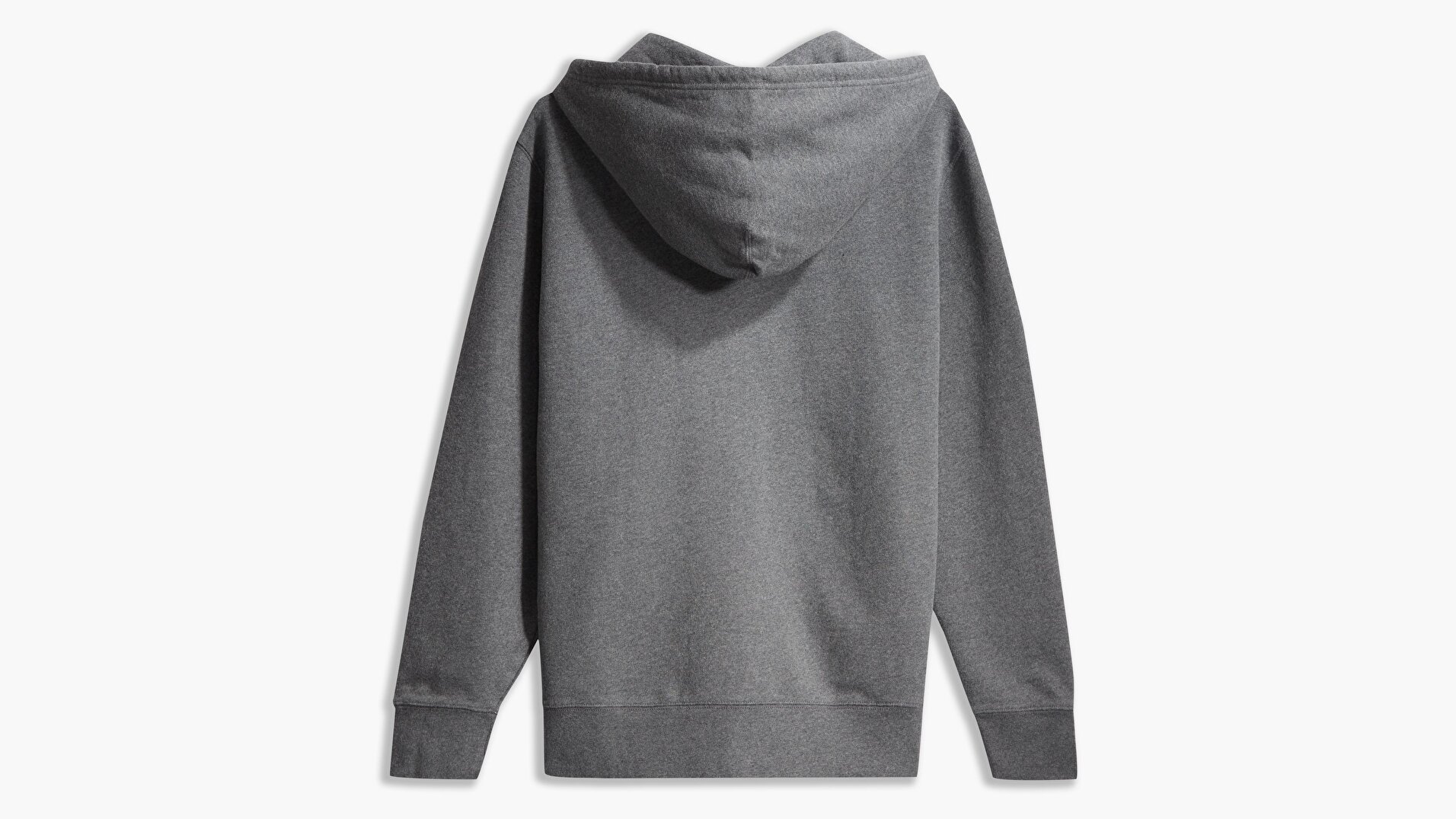 New Original Zip Up Charcoal Heather Gri Erkek Kapüşonlu Sweatshirt