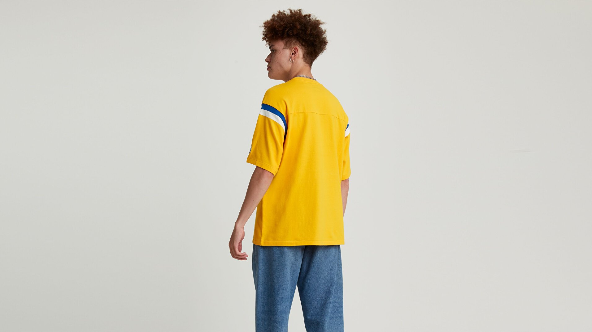 Football Tee Jogging Snoopy Sarı/Turuncu Erkek Tişört