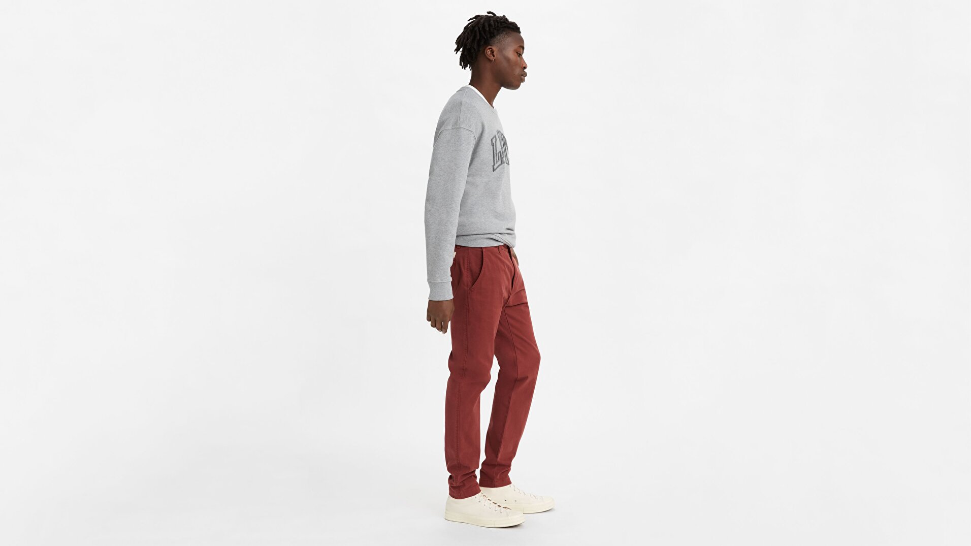 XX Chino Slim Fit Erkek Pantolon-Madder Brown Str Twill Gd