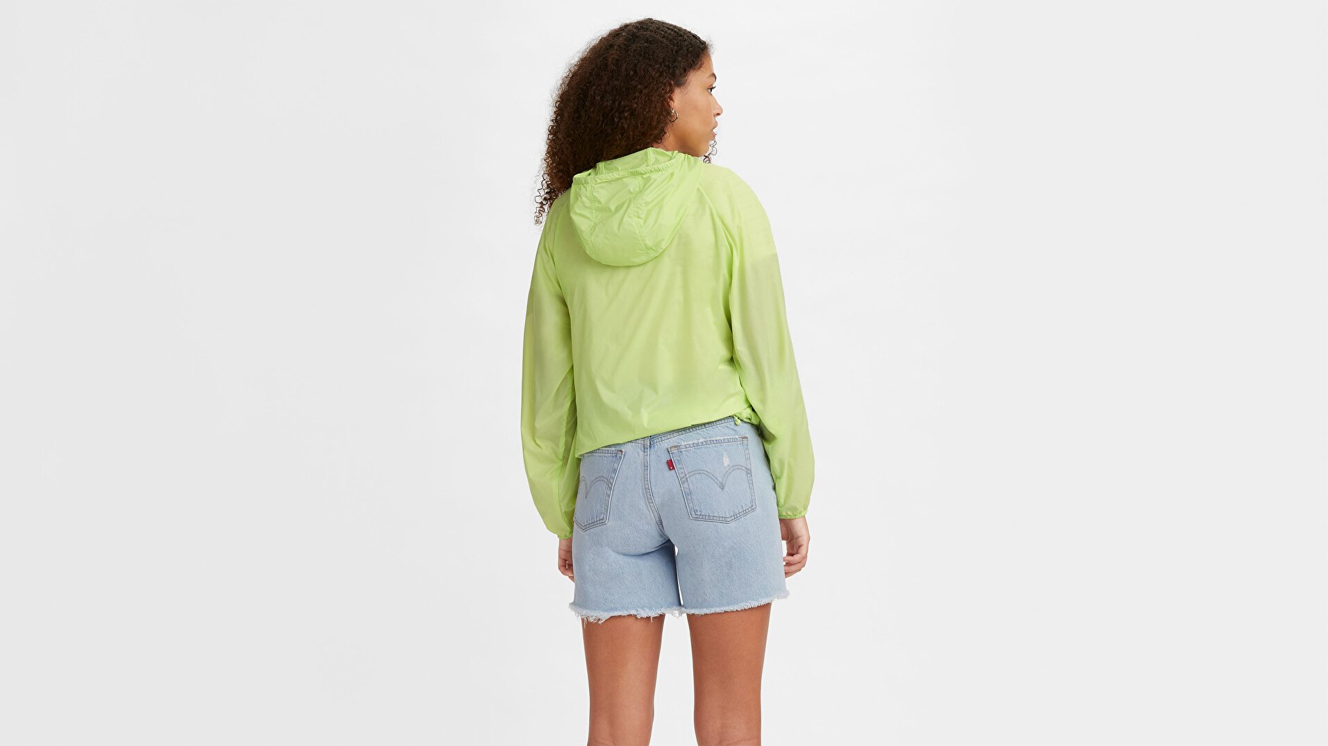 Lina Packable Windbrkr Shadow Lime Yeşil Kadın Mont