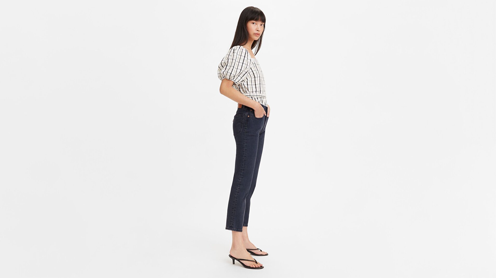 501® Kadın Crop Jean Pantolon-Deep Dark