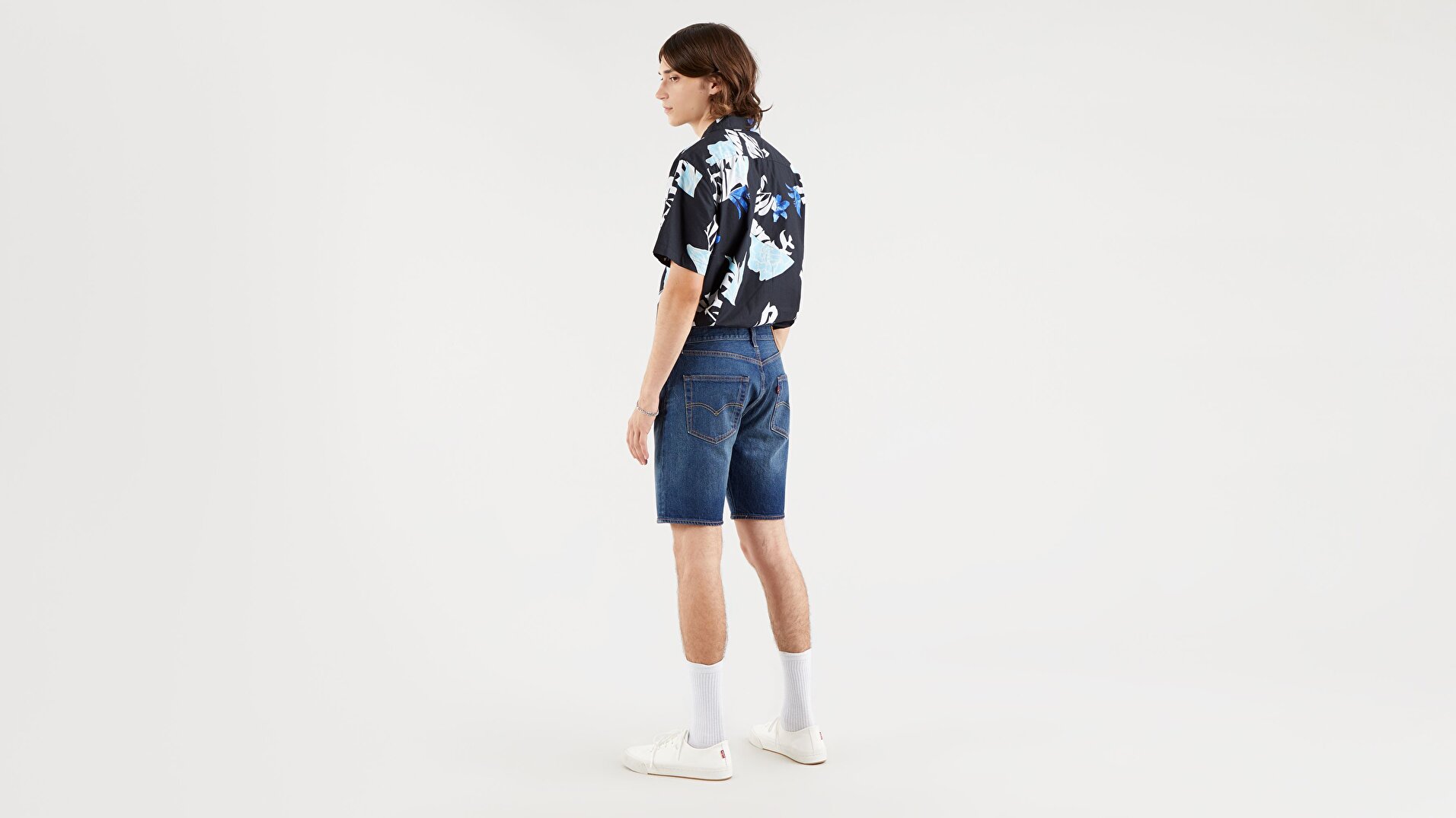501®Hemmed Erkek Jean Şort-Fire Goin' Short