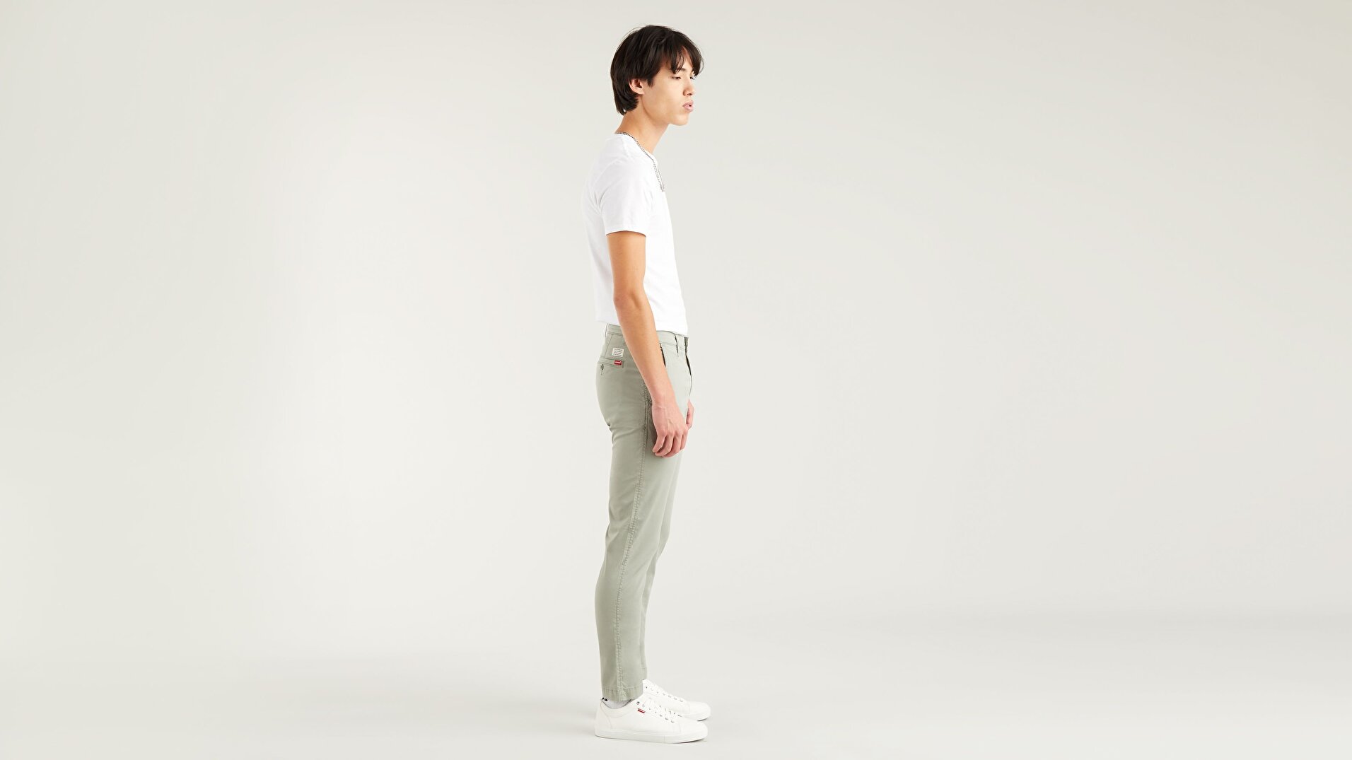 XX Chino Slim Fit Erkek Pantolon-Shadow Ltwt Tencel