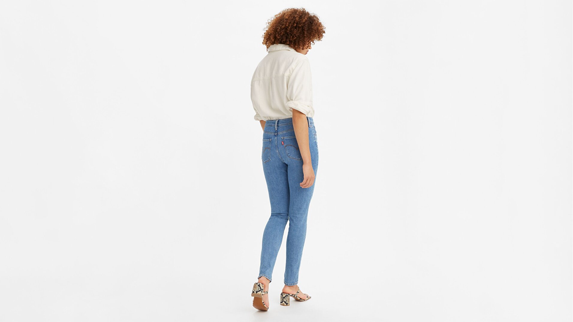 721 High-Waisted Skinny Kadın Jean Pantolon - Medium Wash
