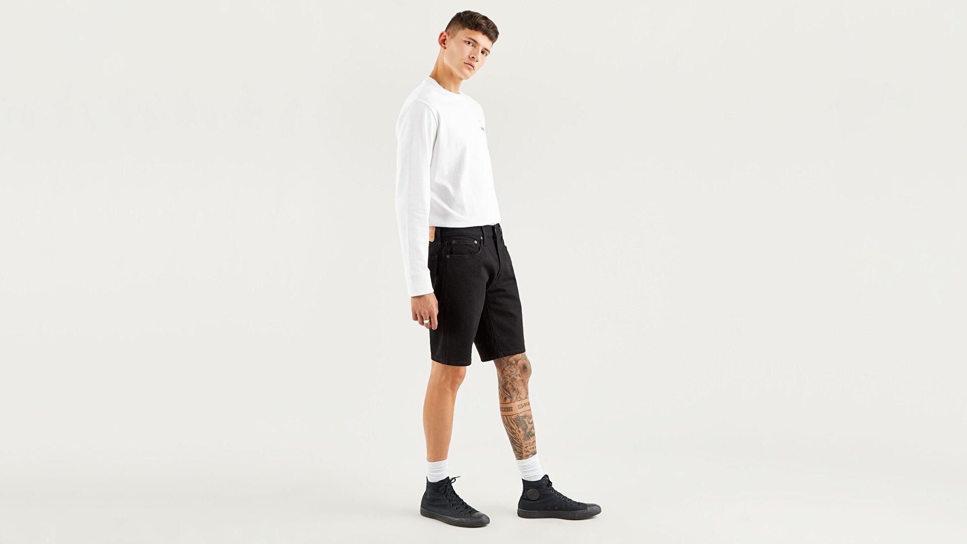 405™ Standard Black Rinse Siyah Şort