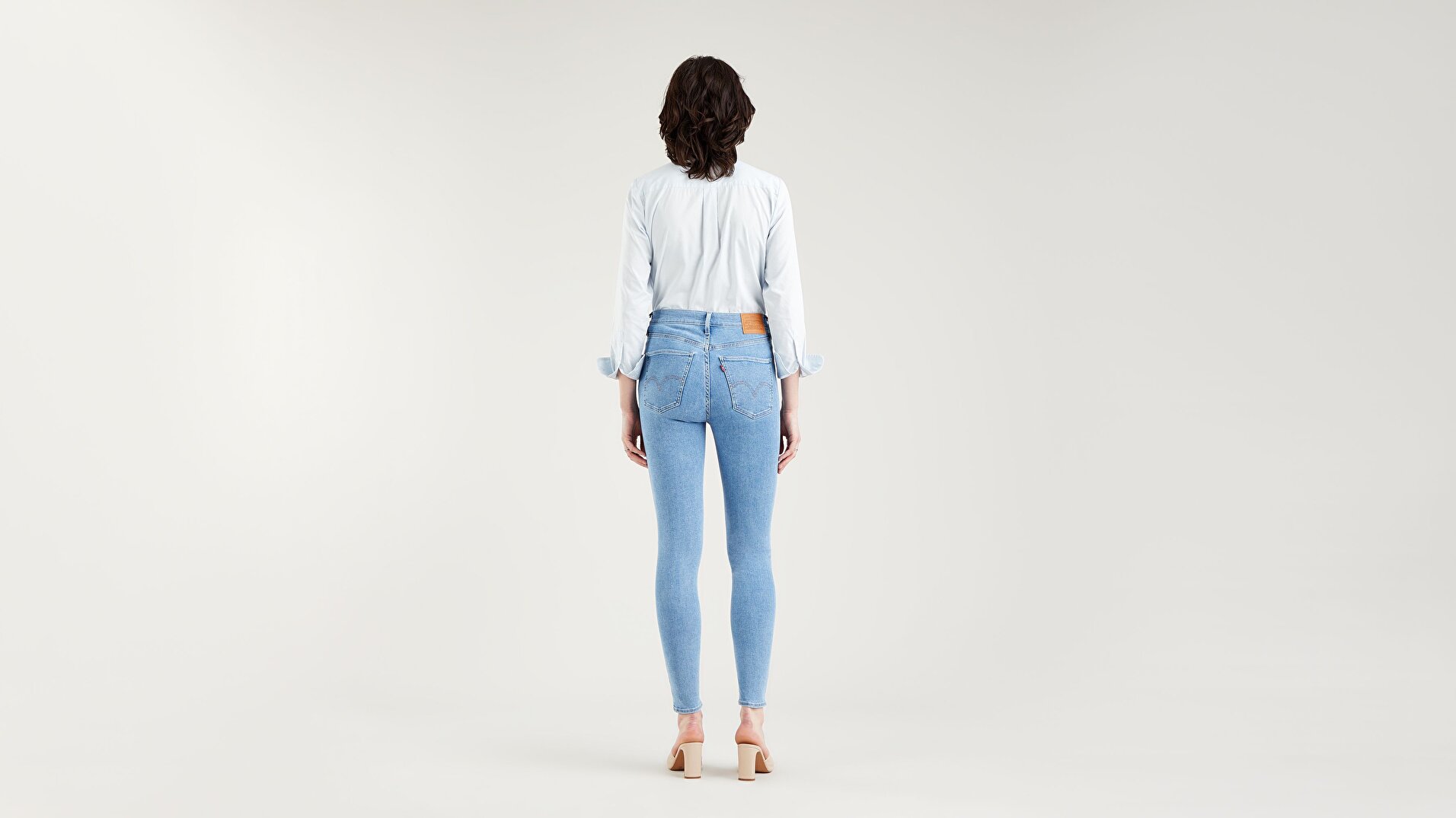 Mile High Super Skinny Kadın Jean Pantolon - Naples Stone - Medium Indigo