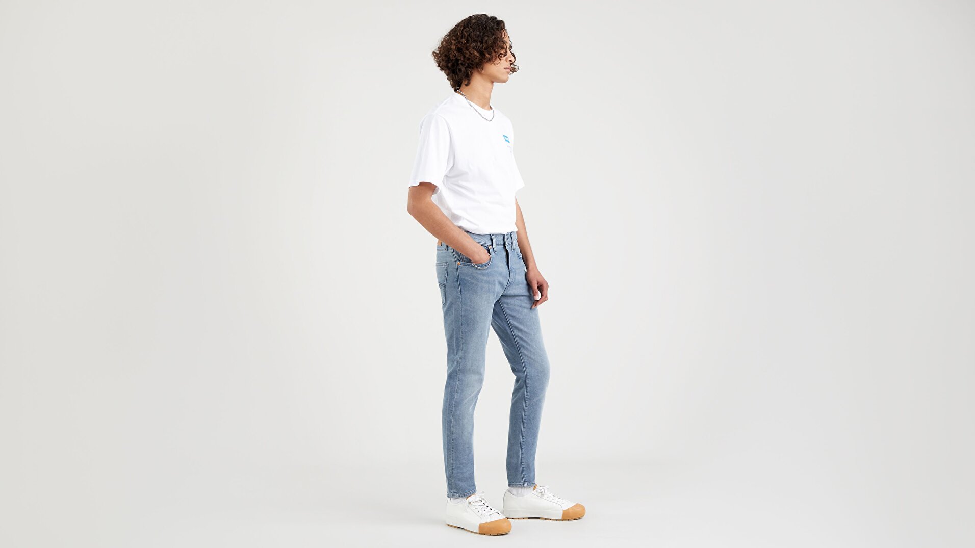 Skinny Taper Erkek Jean Pantolon - Sea Fog - Medium Indigo