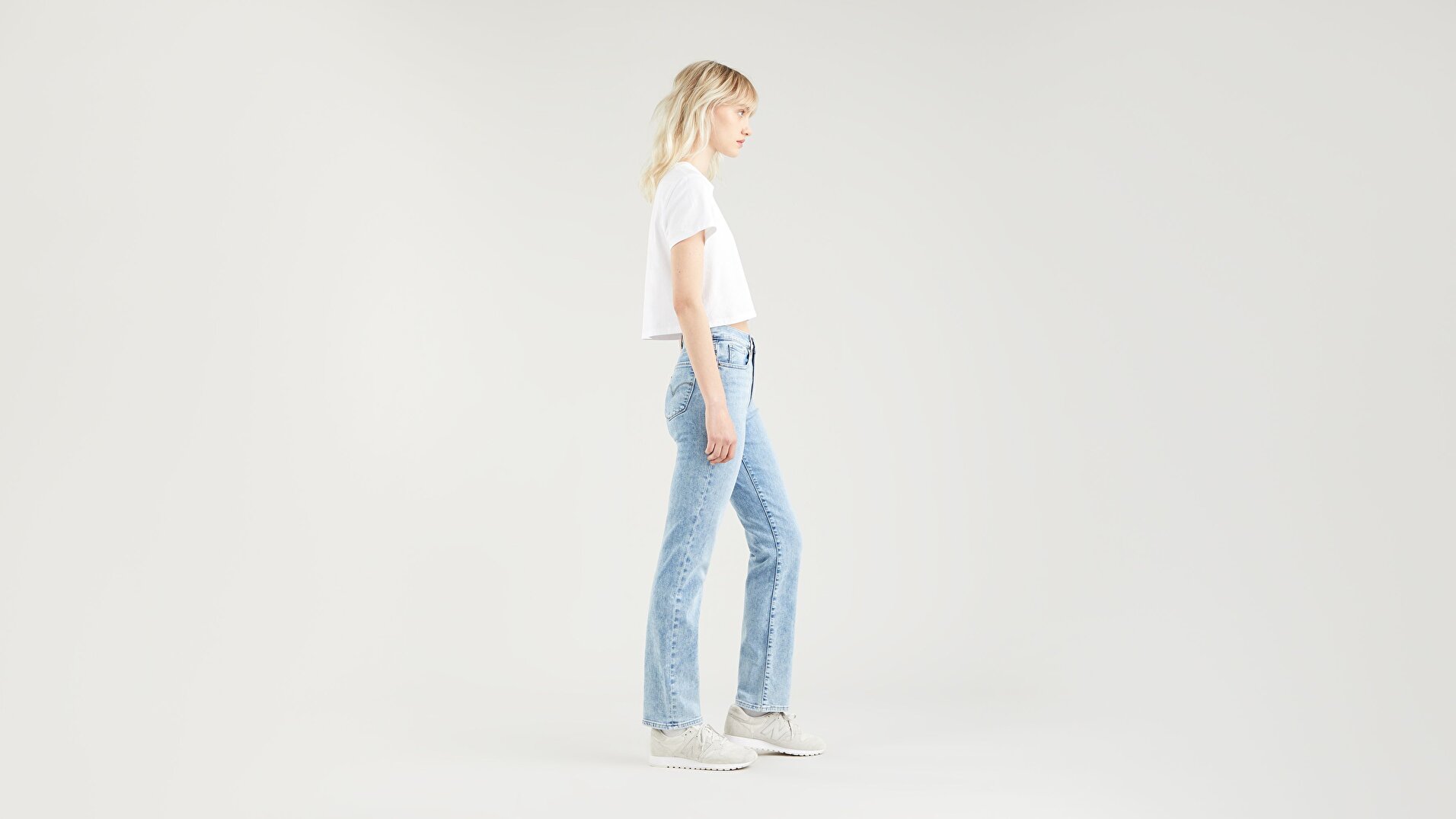 724™ High Rise Straight Kadın Jean Pantolon - Spill The Tea - Light Indigo