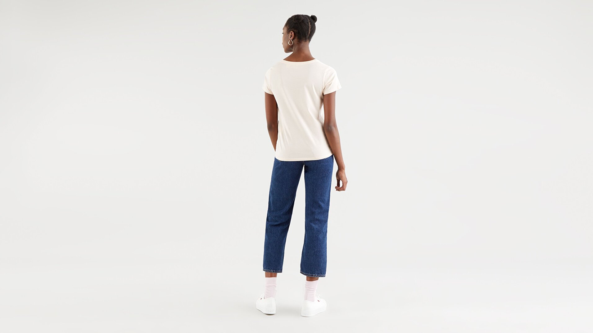 Perfect V-Neck Scallop Shell Kadın Kırmızı Tişört