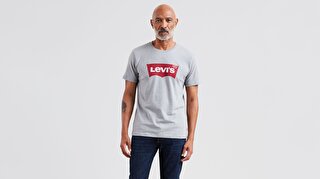 Levi S Graphic Set In Neck Graphic H215 Gri Erkek Tisort Gri Levis