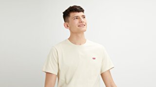 Levi S The Original Tee Fog Krem Erkek Tisort Beyaz Levis