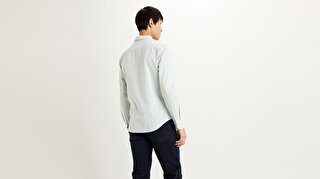 Levi S Ls Battery Hm Shirt Slim Acik Gri Erkek Gomlek Gri Levis