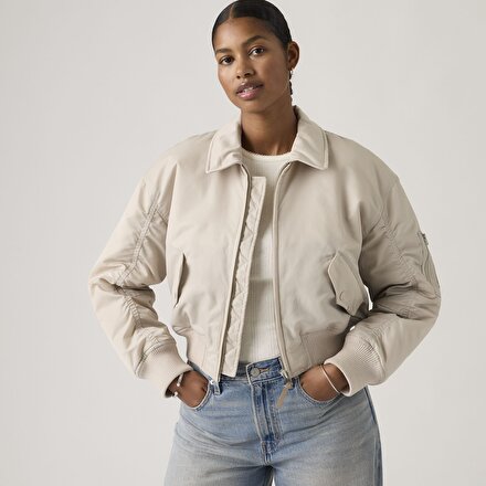 Bowie Cropped Bomber Ceket Mont 126787 | Levi's TR