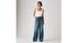 XL Straight Linen+ Denim Kadın Jean Pantolon - Stop Flaxing