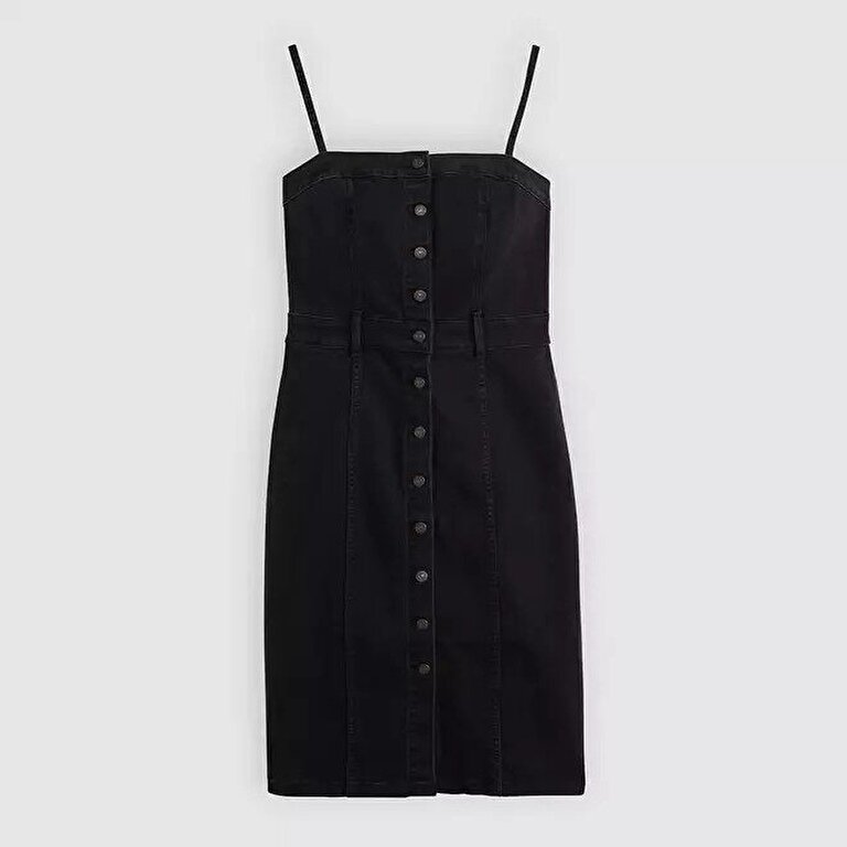 Denim Bustier Elbise