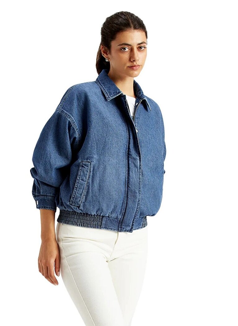 Alora Denim Bomber Ceket Mont