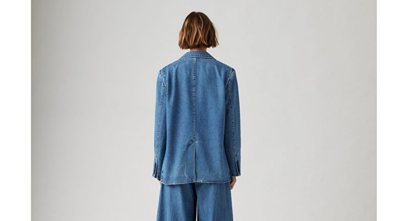Stella Relaxed Denim Blazer Ceket