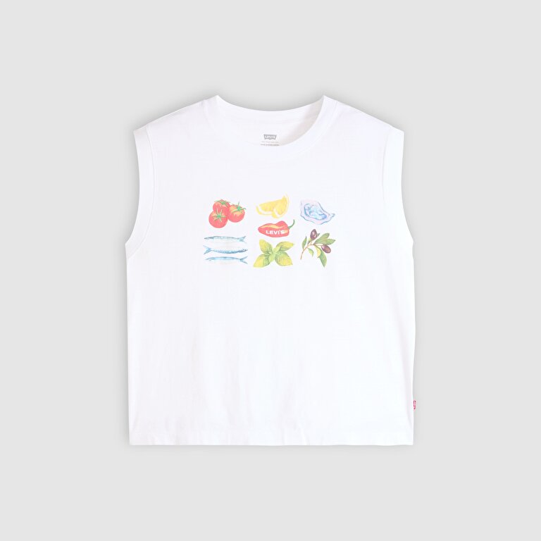 Graphic Boxy Tank Top