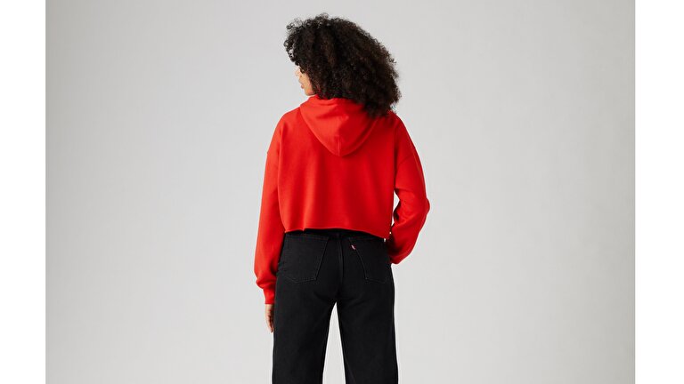 Graphic Leo Cropped Hoodie