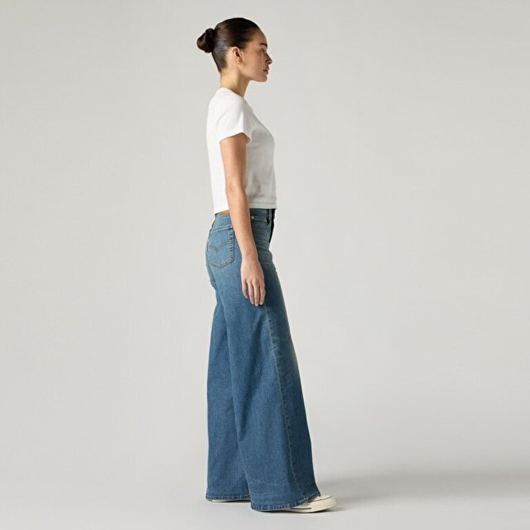728 High Rise Wide Leg Kadın Jean Pantolon - Quiet Cool