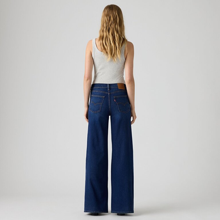 728™ High Rise Wide Leg Kadın Jean Pantolon - Blue Dark