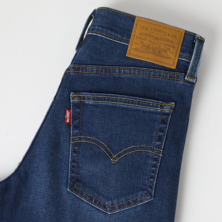 728™ High Rise Wide Leg Kadın Jean Pantolon - Blue Dark
