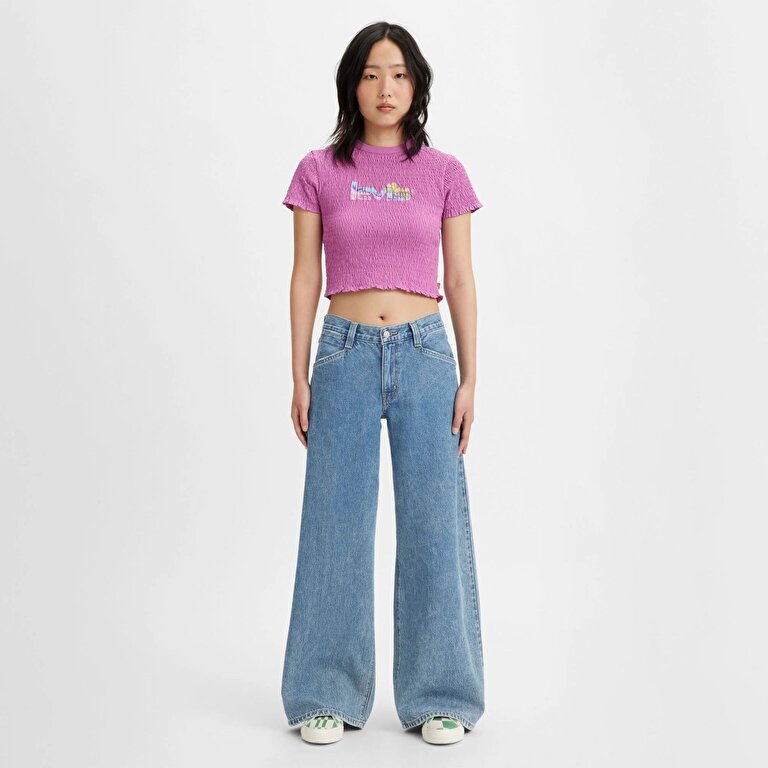 94 Baggy Wide Leg Kadın Jean Pantolon - Take Chances 126244