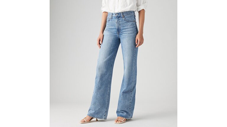 Ribcage Wide Leg Kadın Jean Pantolon - Not The Same