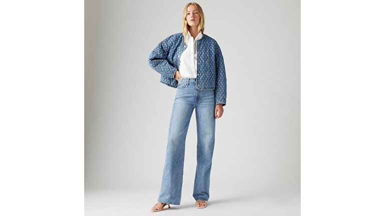 Ribcage Wide Leg Kadın Jean Pantolon - Not The Same