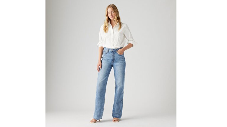 Ribcage Wide Leg Kadın Jean Pantolon - Not The Same