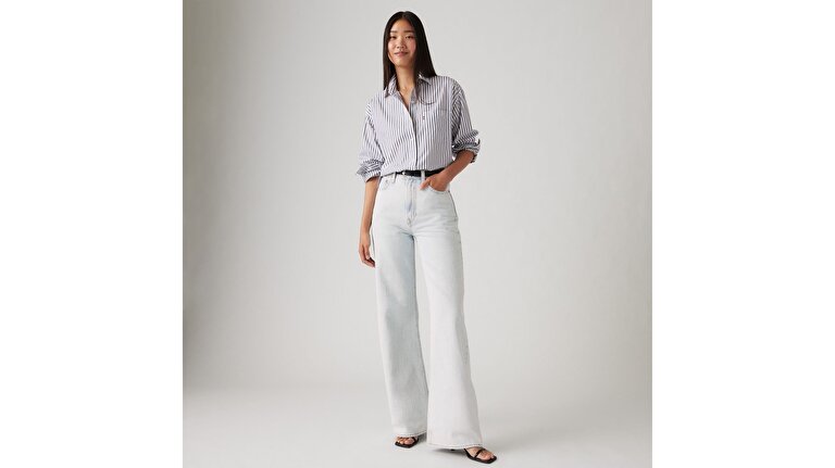 Ribcage Wide Leg Kadın Jean Pantolon - Be Prepared