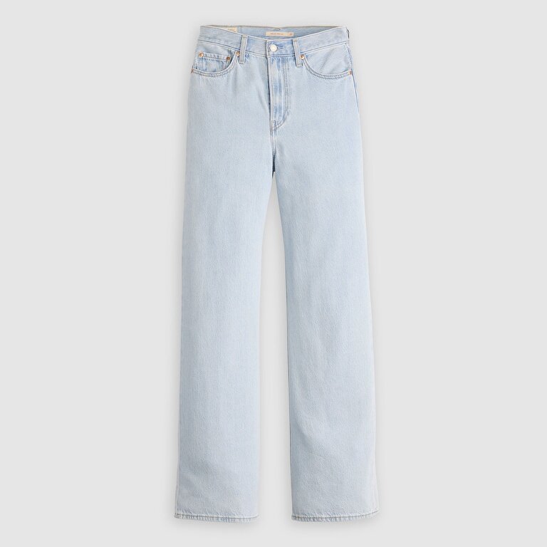 Ribcage Wide Leg Kadın Jean Pantolon - Course Stone