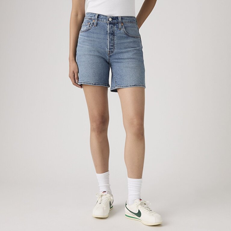 501® Mid Thigh Lightweight Kadın Jean Şort