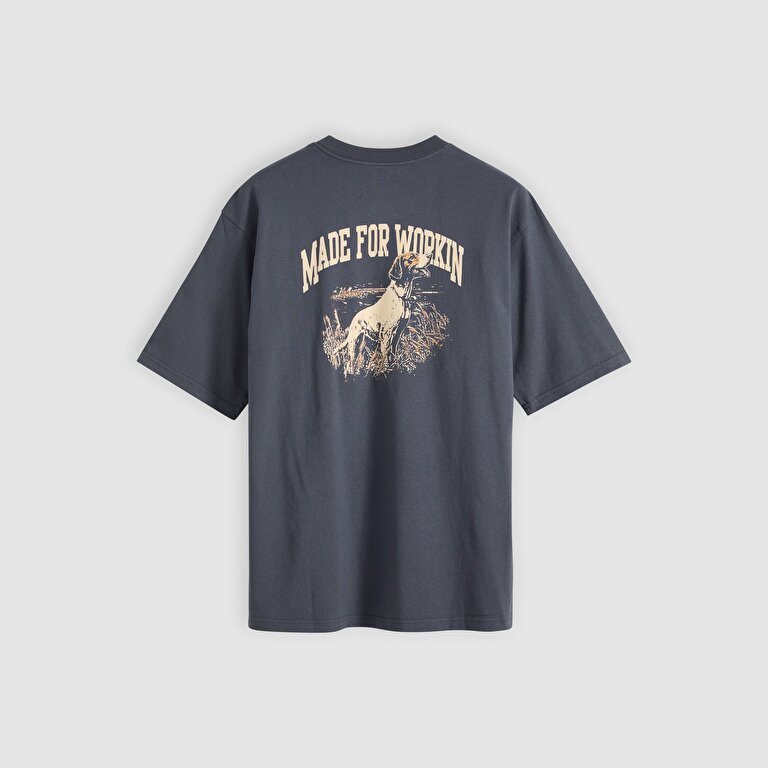 Workwear Graphic Bisiklet Yaka Tişört
