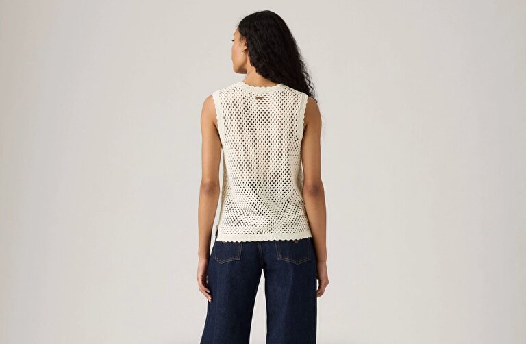 Adrienne Crochet Tank Top