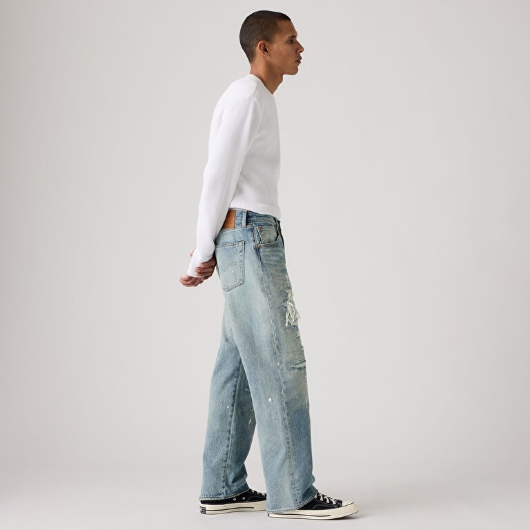 501® Loose Erkek Jean Pantolon - Larkspur Painter Destructed
