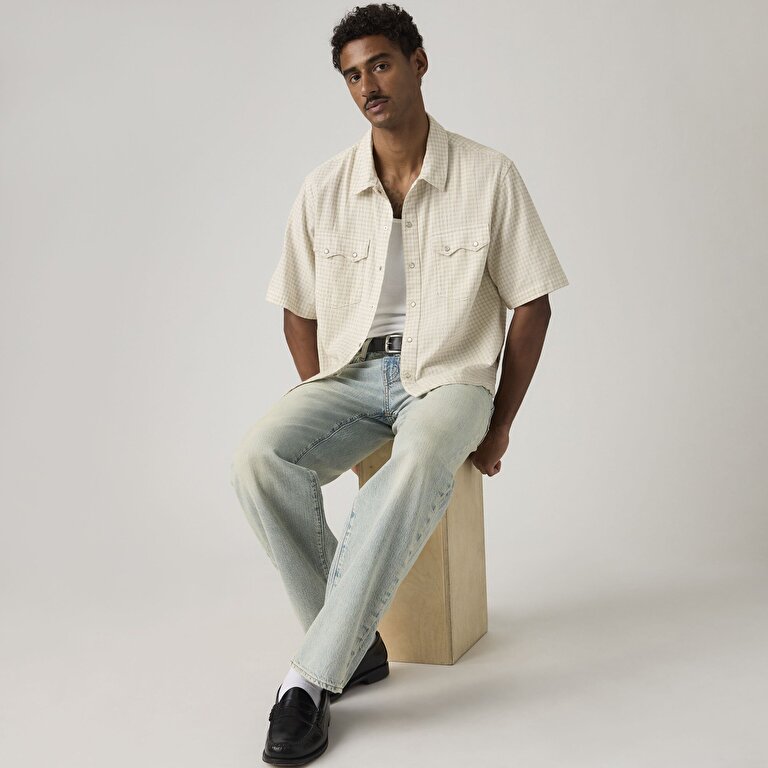 Boxy Western Lightweight Kısa Kollu Gömlek