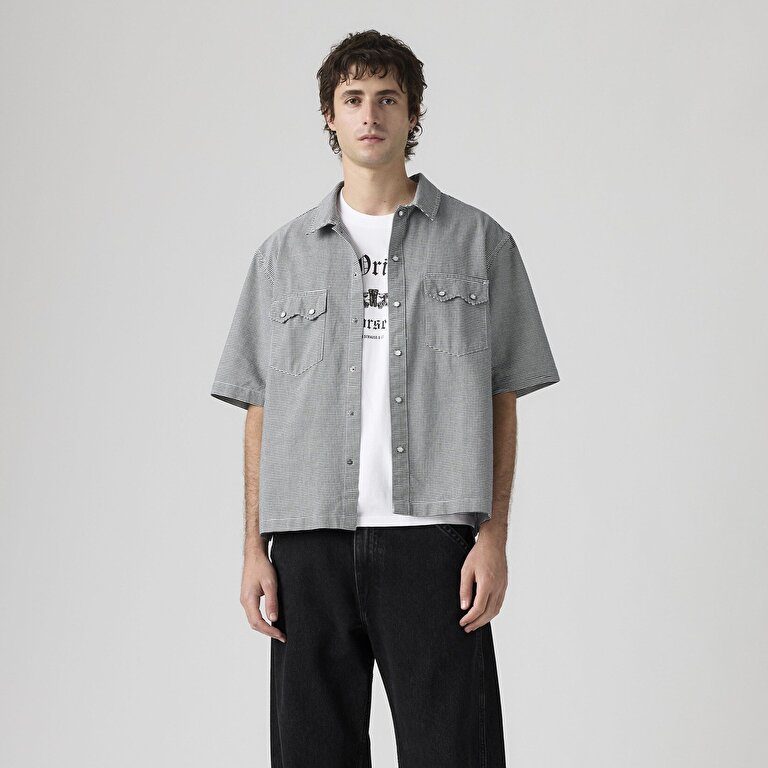 Boxy Western Lightweight Kısa Kollu Gömlek