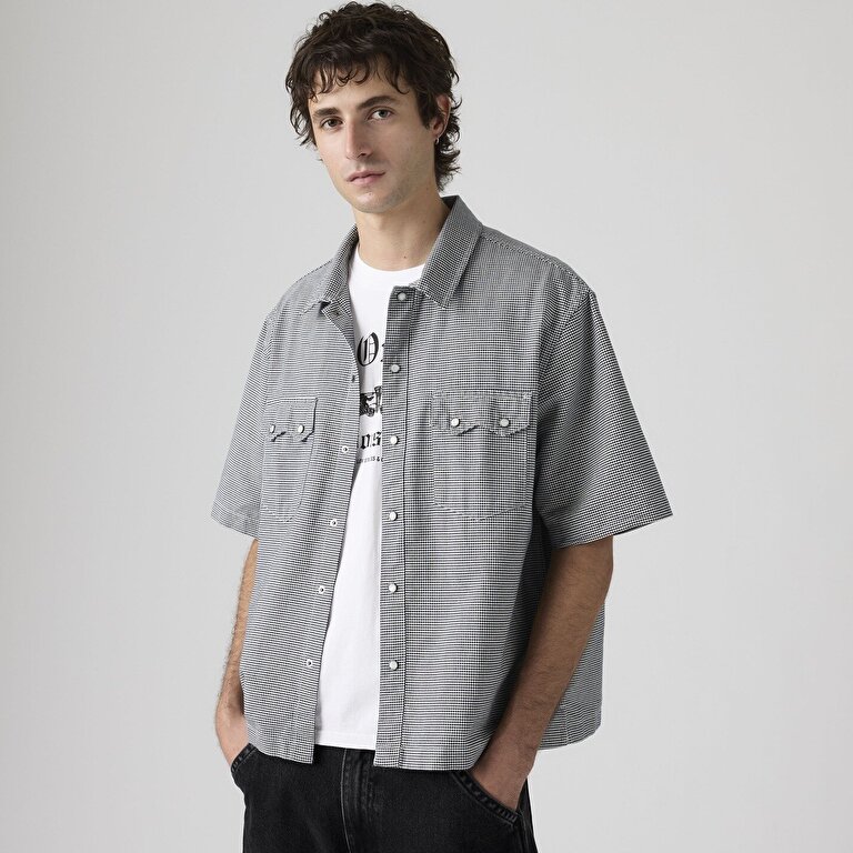 Boxy Western Lightweight Kısa Kollu Gömlek