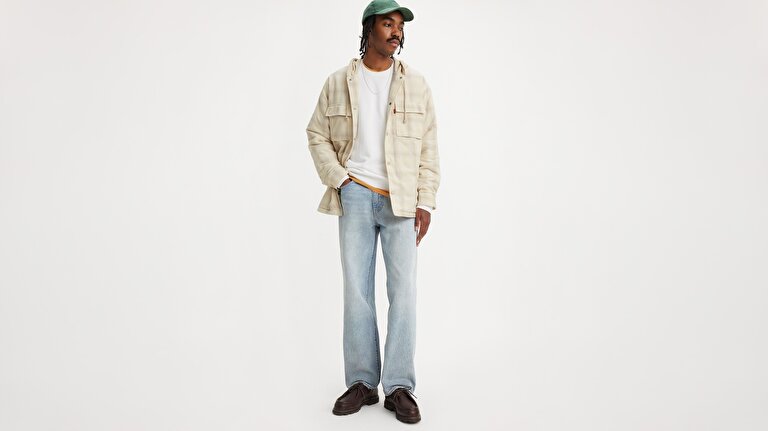 568™ Loose Straight Erkek Jean Pantolon - Baby Blue Essentials