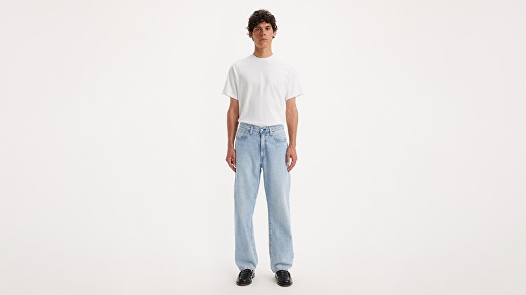 568™ Loose Straight Lightweight Linen+ Denim Erkek Jean Pantolon - Varsity Academia
