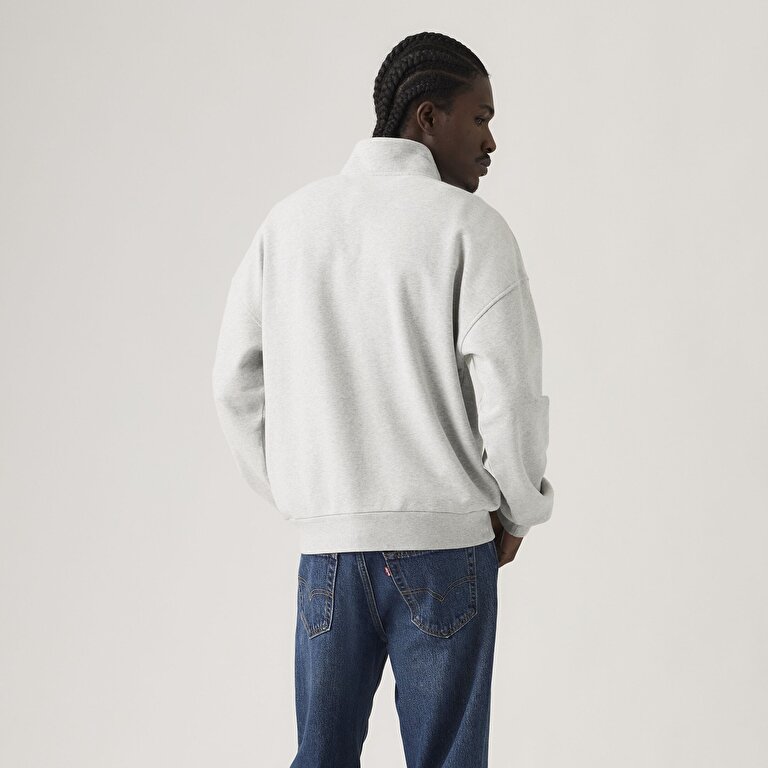 Boxy Çeyrek Fermuarlı Sweatshirt