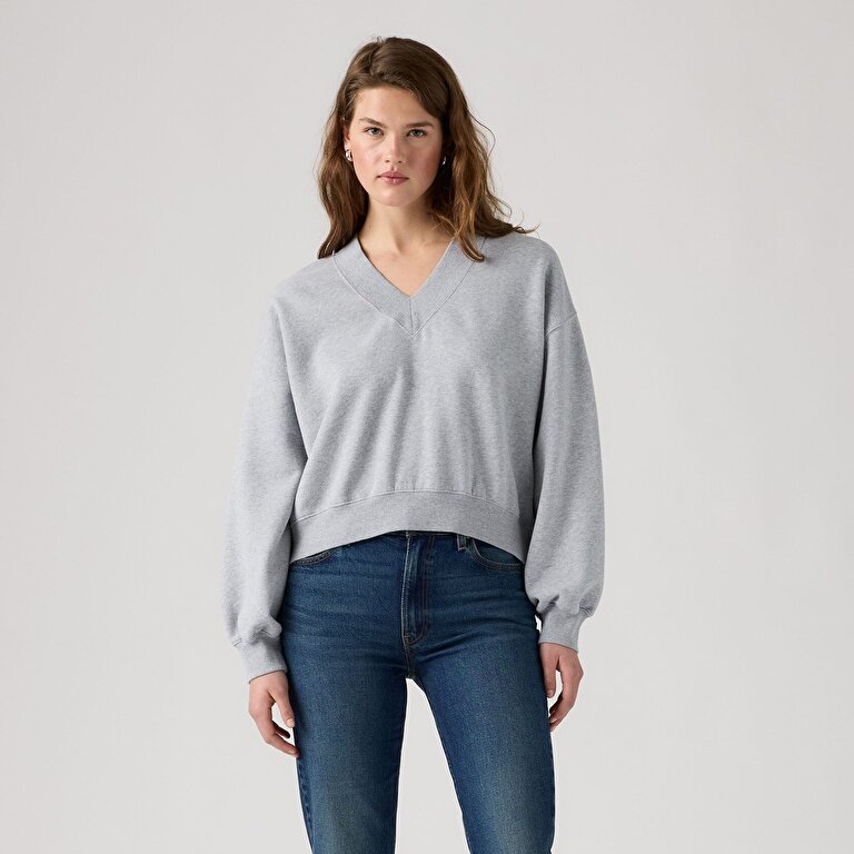Vintage V-Yaka Gri Sweatshirt