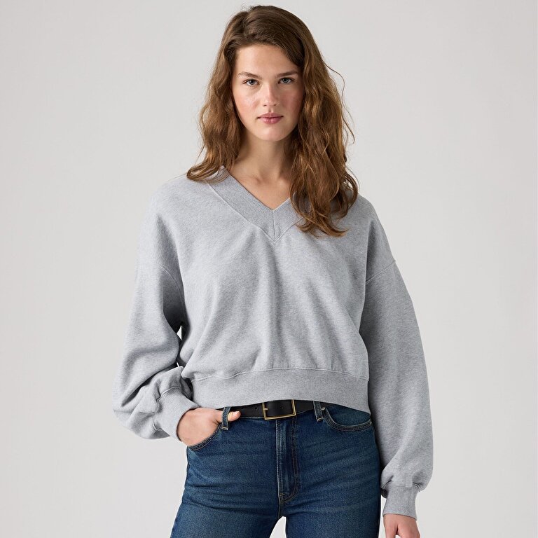 Vintage V-Yaka Gri Sweatshirt