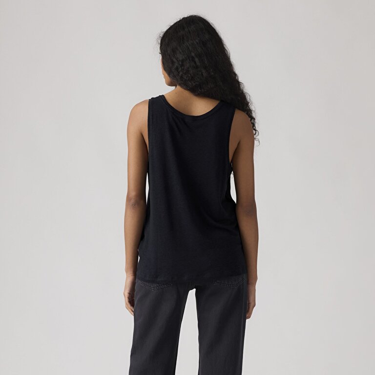 Lori Scoop Keten Karışımlı Tank Top