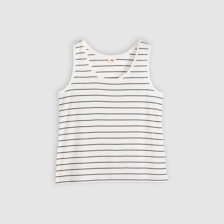 Lori Scoop Keten Karışımlı Tank Top