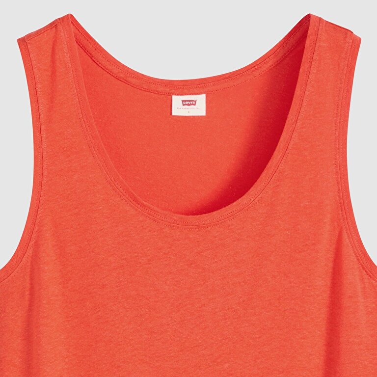 Lori Scoop Keten Karışımlı Tank Top